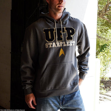 United Federation Of Planets Gray Hoodie - Heroes & Villains-Star Trek-Hoodie