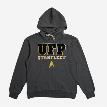 United Federation Of Planets Gray Hoodie - Heroes & Villains-Star Trek-Hoodie