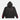 A black Darth Maul hoodie with red and gray accents, featuring embroidered patches and text, and a printed character depiction on the back.