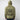 The picture shows a man standing backwards to show the back of a green hoodie. The print on the back is in a tombstone shape and features a large logo of an "H" and "V" with a dagger going through. The words "Heroes & Villians" arch over the design in an arch shape. 