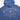 Blue hoodie with 'Mutatis Mutandis' text and logo on a white background