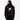 Person wearing a black hoodie with 'Warriors of Mandalore' design on the back, on a white background