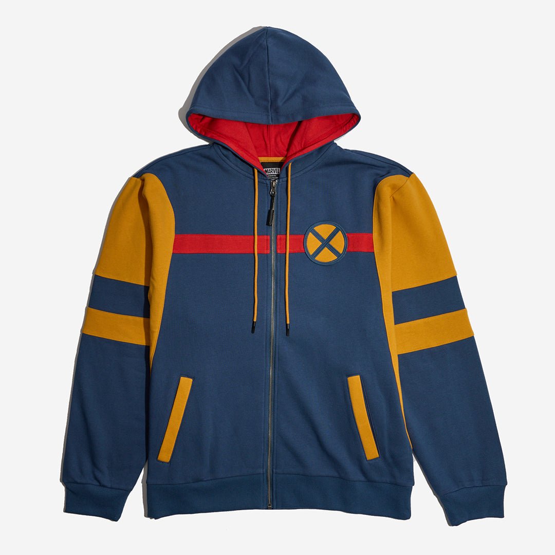 Marvel X-Men Colorblock Zip-Up Hoodie - Small