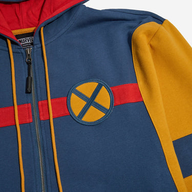 X-Men Color Block Zip-Up Hoodie - Heroes & Villains-Marvel-Hoodie
