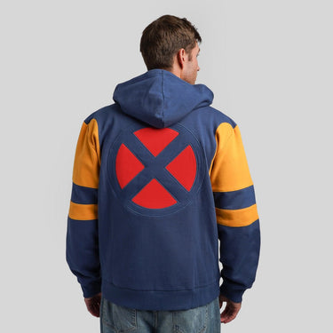 X-Men Color Block Zip-Up Hoodie - Heroes & Villains-Marvel-Hoodie