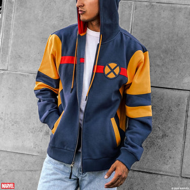X-Men Colorblock Zip-Up Hoodie - Heroes & Villains-Marvel-Hoodie