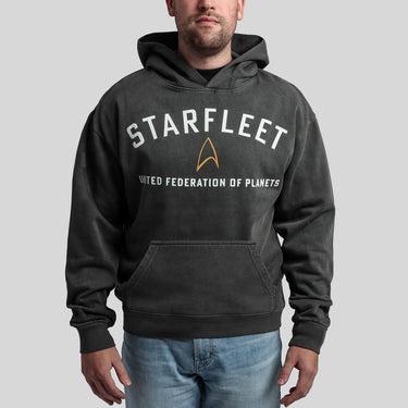 Starfleet Vintage Wash Heavyweight Hoodie - Heroes & Villains-Star Trek-Hoodie