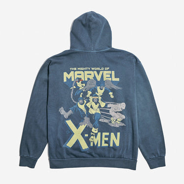 X-Men Vintage Wash Heavyweight Hoodie - Heroes & Villains-Marvel-Hoodie