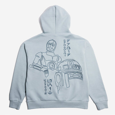 Droids 3D Embroidered Heavyweight Hoodie - Heroes & Villains-Star Wars-Hoodie