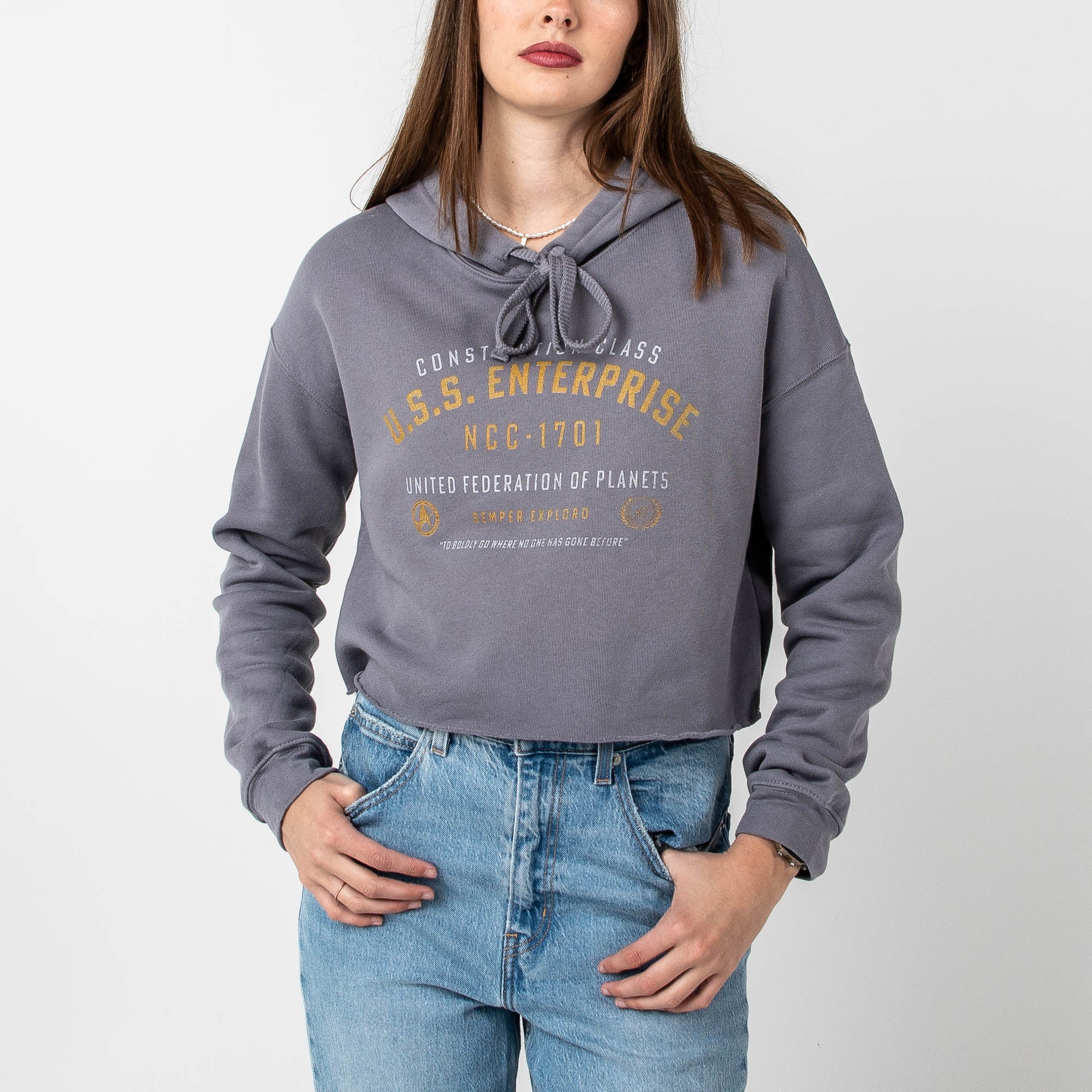 USS Enterprise Cropped hoodie