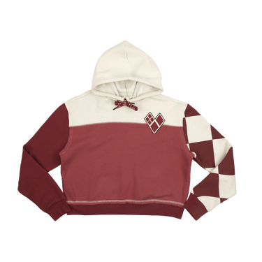 Mad Love Color Block Cropped Hoodie
