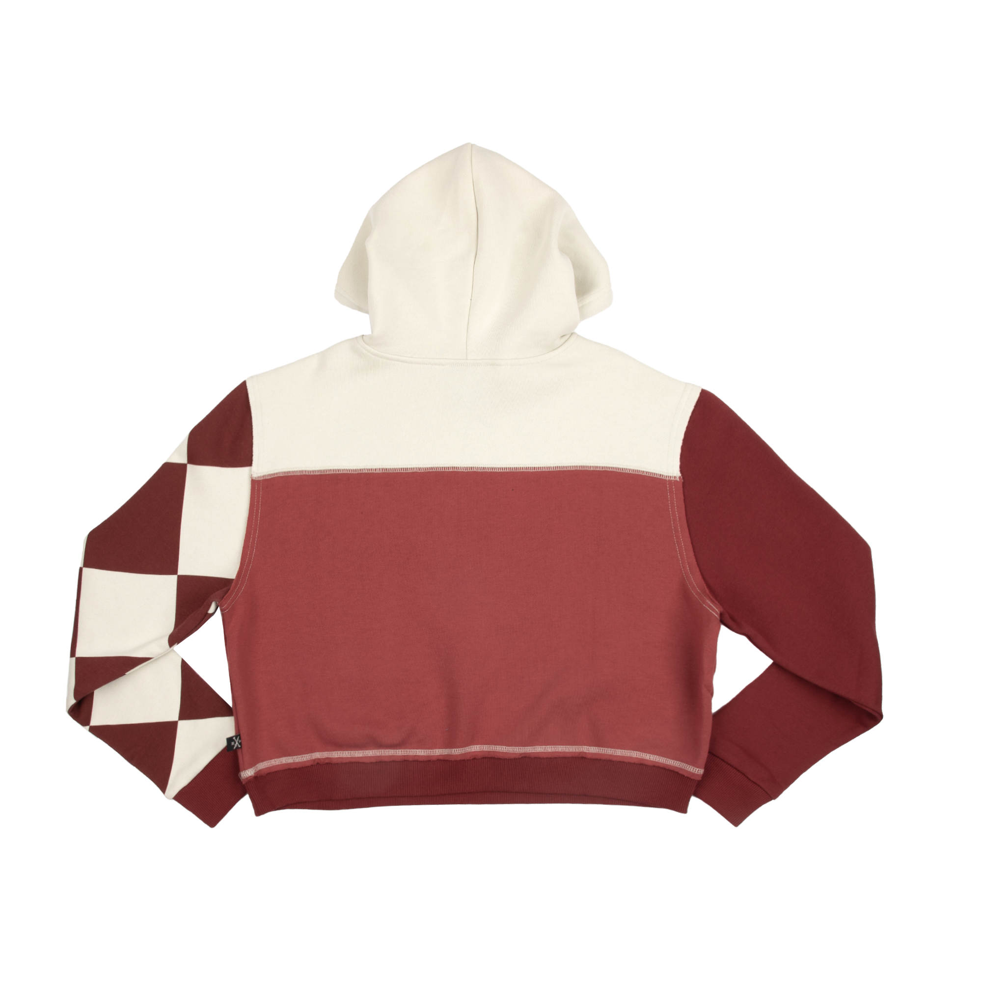 Mad Love Color Block Cropped Hoodie