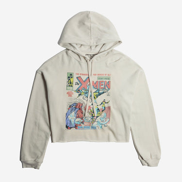 X-Men Issue 1 Vintage Cropped Hoodie - Heroes & Villains-Marvel-Cropped Hoodie