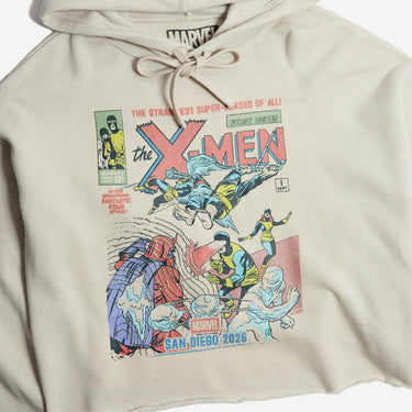 X-Men Issue 1 Vintage Cropped Hoodie - Heroes & Villains-Marvel-Cropped Hoodie