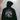 Aetherdrift Black Hoodie with printed Aetherdrift logo and Chandra on back, high-speed Multiverse-inspired design.