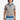 Man wearing a jedi patterned polo shirt with blue accents on a white background