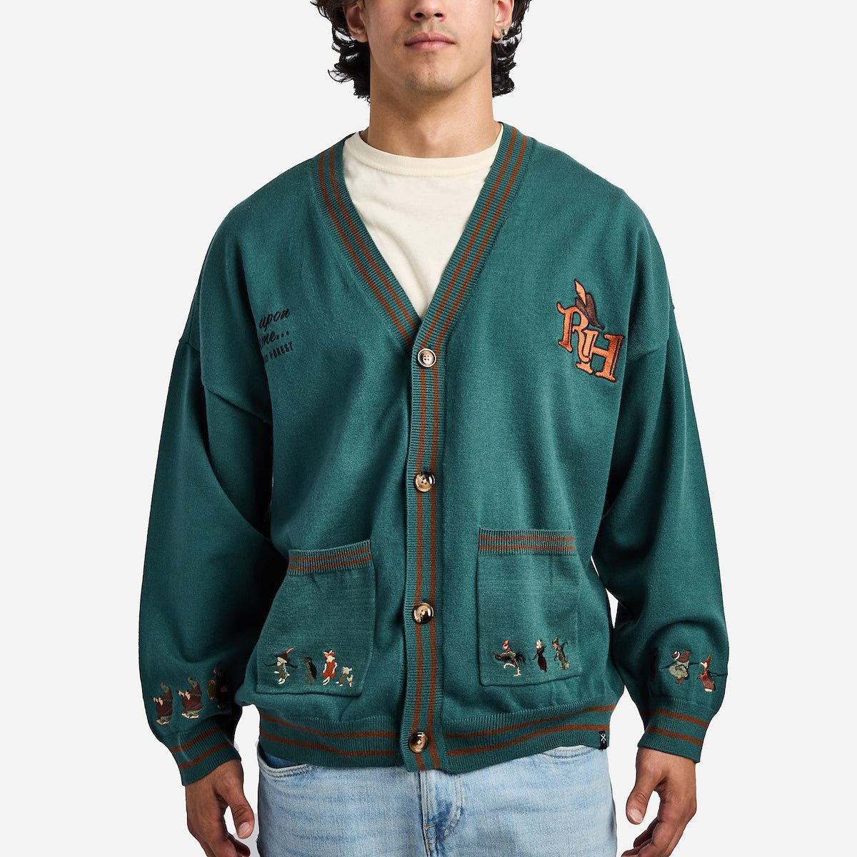 Robin Hood Marching Procession Knit Cardigan