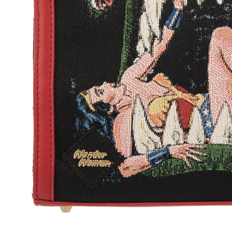 Wonder Woman Tapestry Red & Black Handbag