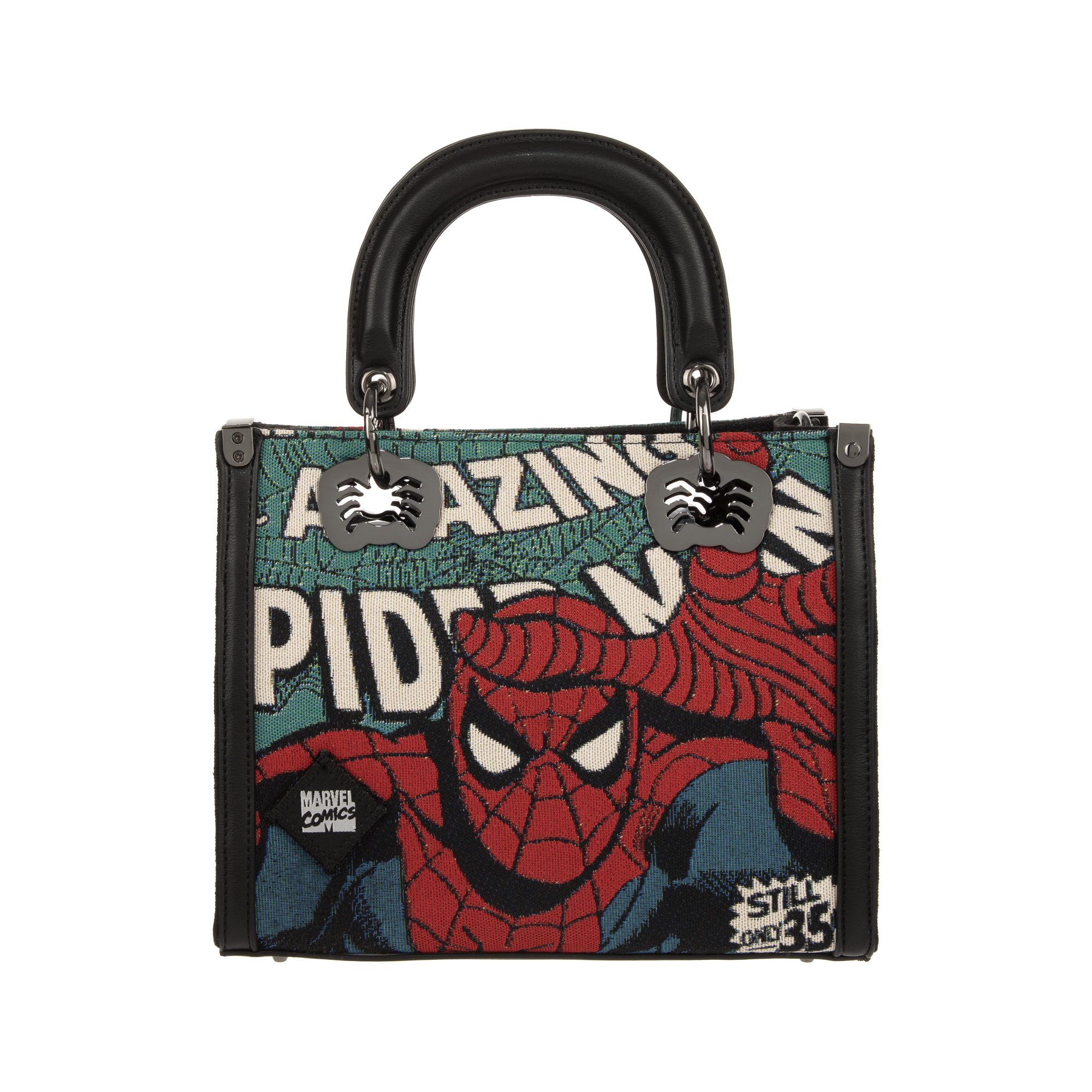 Spider-Man Tapestry Black Handbag