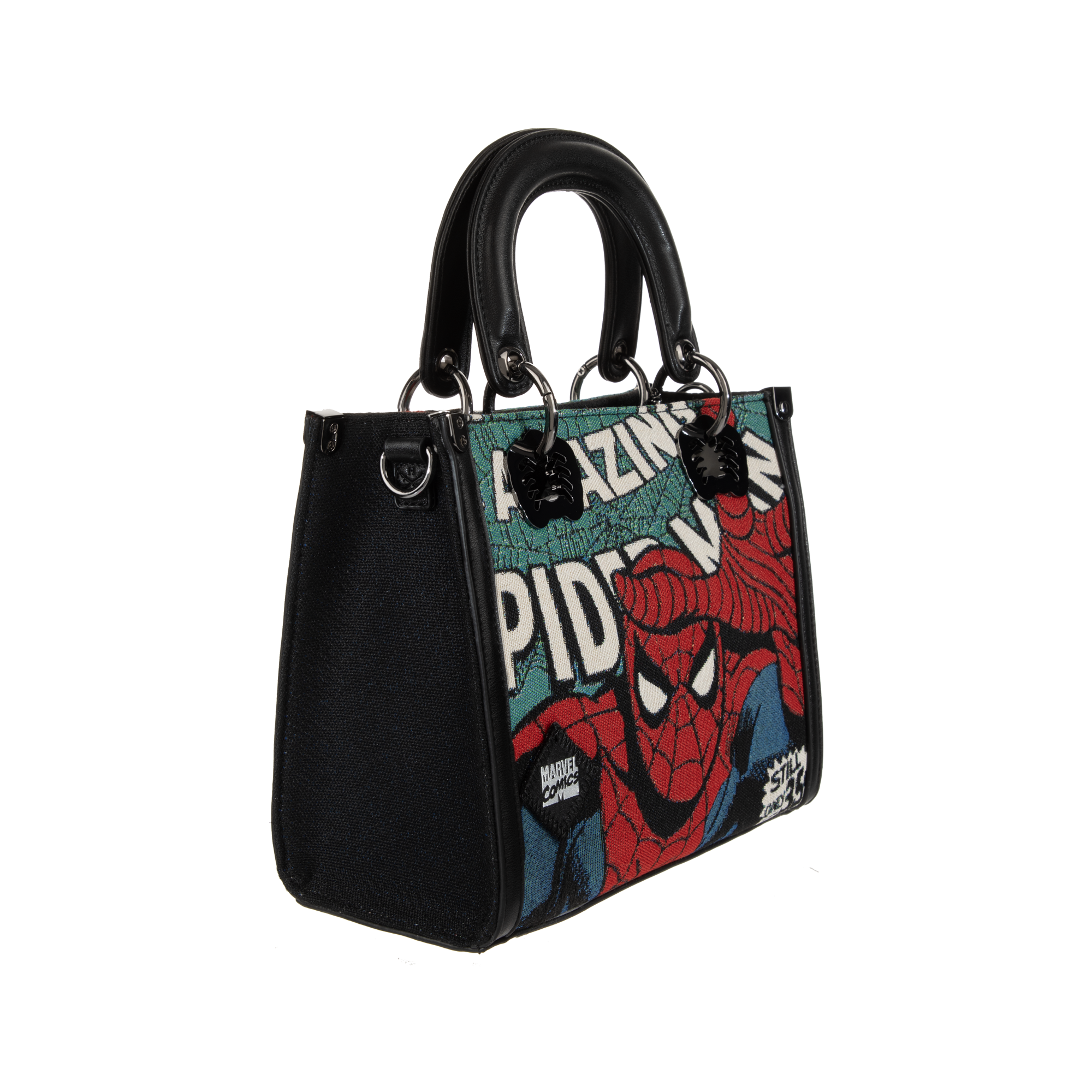 Spider-Man Tapestry Black Handbag