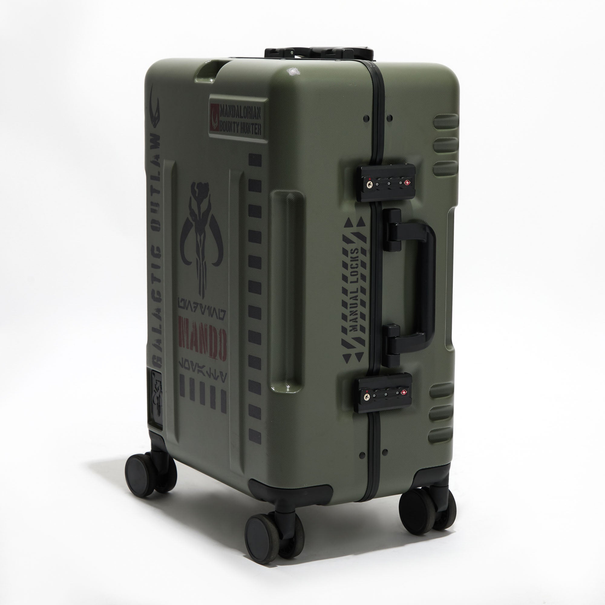 Green Mandalorian Carry-On Suitcase