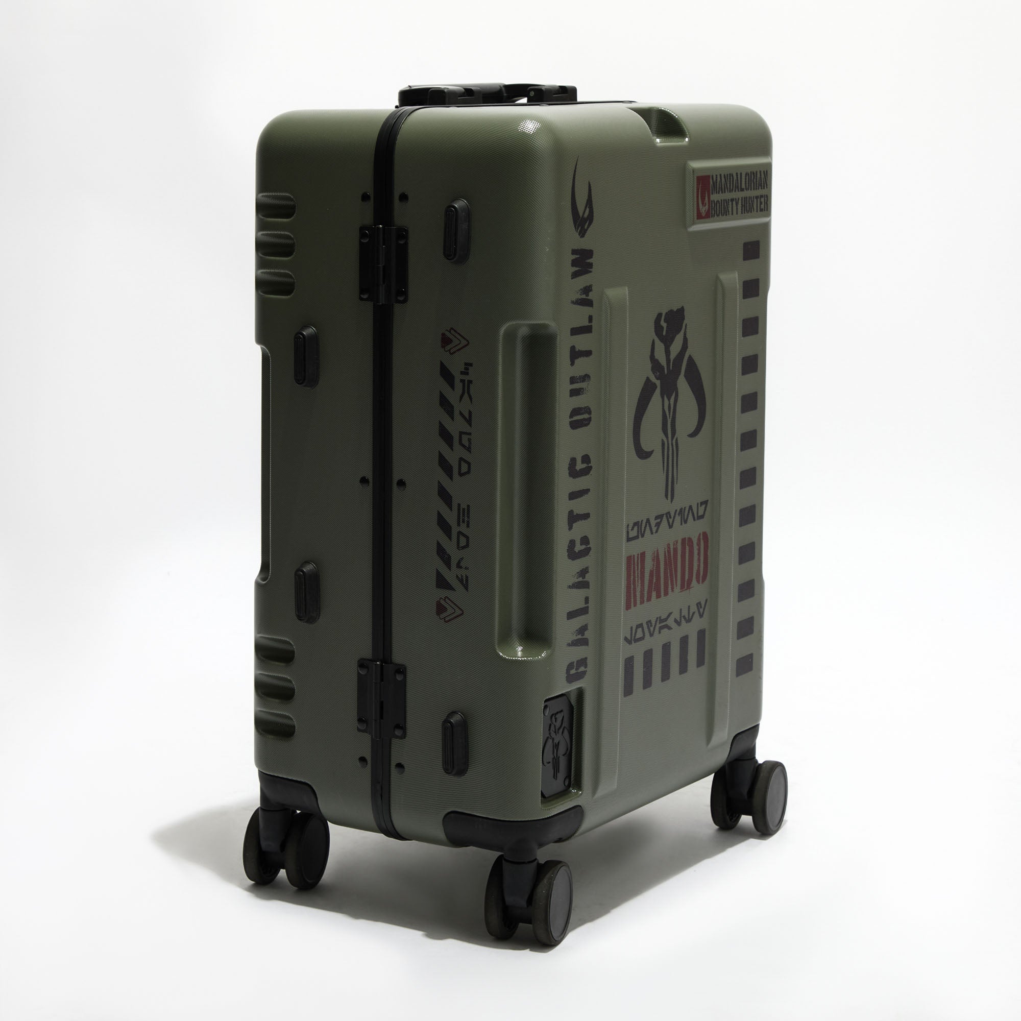 Green Mandalorian Carry-On Suitcase