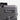 Gray suitcase with a digital display and text on a white background