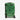 Green Star Wars Grogu Themed suitcase with a grogu face design and mando'a text on a white background