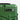 Green suitcase with a digital display and character emblem on a white background