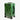 Green Star Wars Grogu Themed suitcase with a grogu face design and mando'a text on a white background