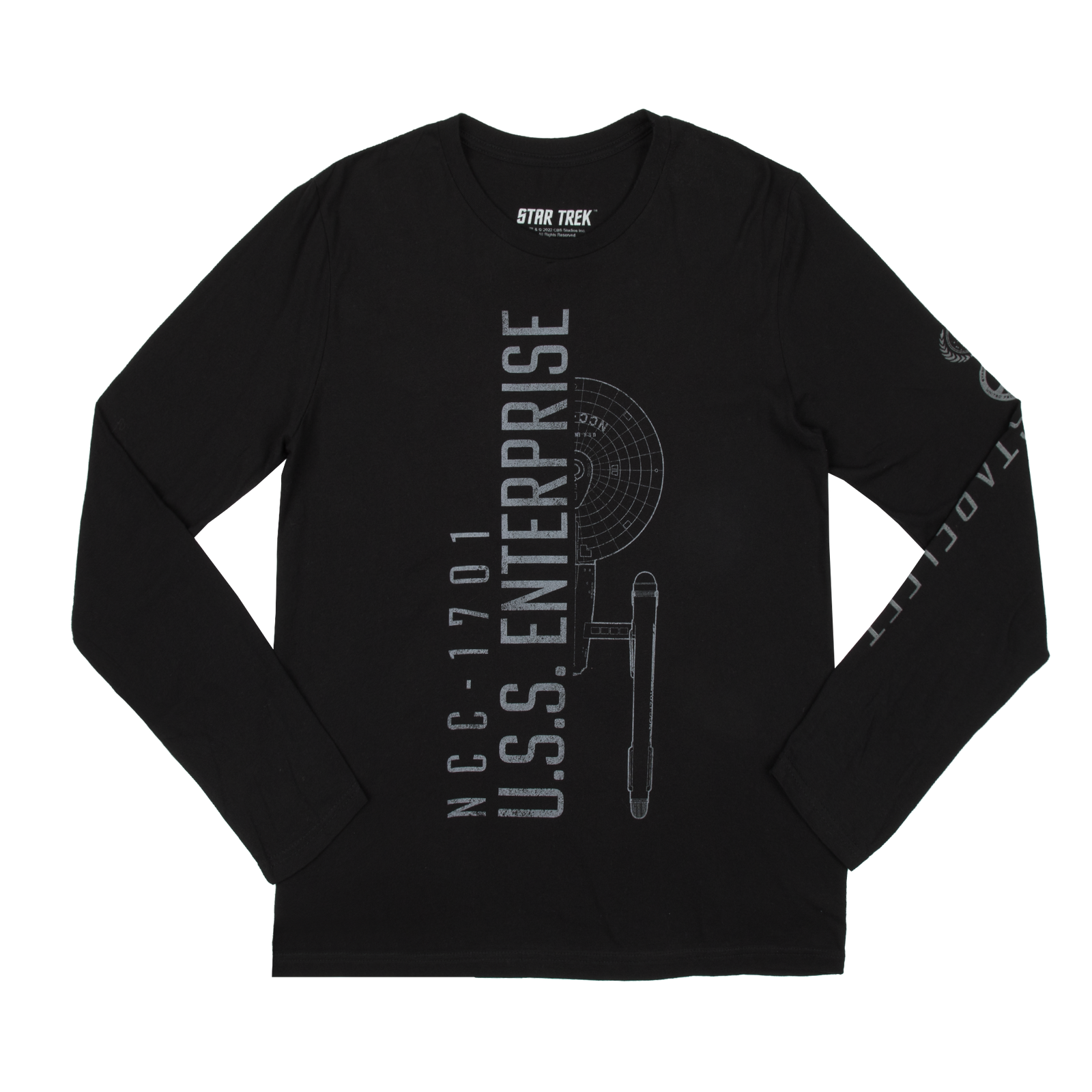 Star Trek USS Enterprise NCC-1701 Starfleet Long Sleeve | Official ...