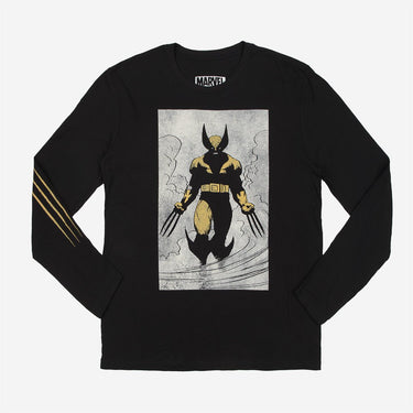 X-Men Wolverine Black Long Sleeve - Heroes & Villains-Marvel-Long Sleeve