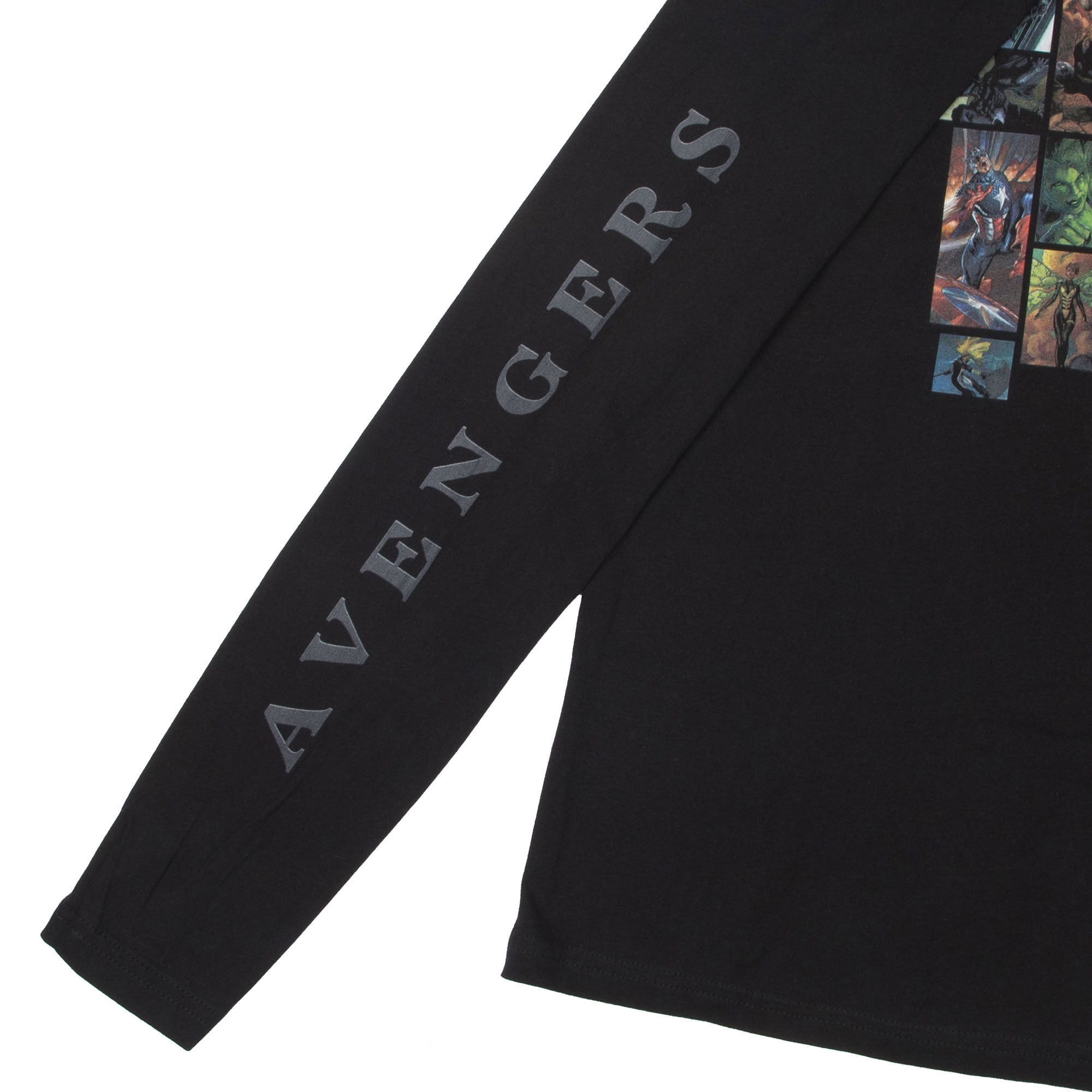 Avengers Assemble Mosaic Black Long Sleeve