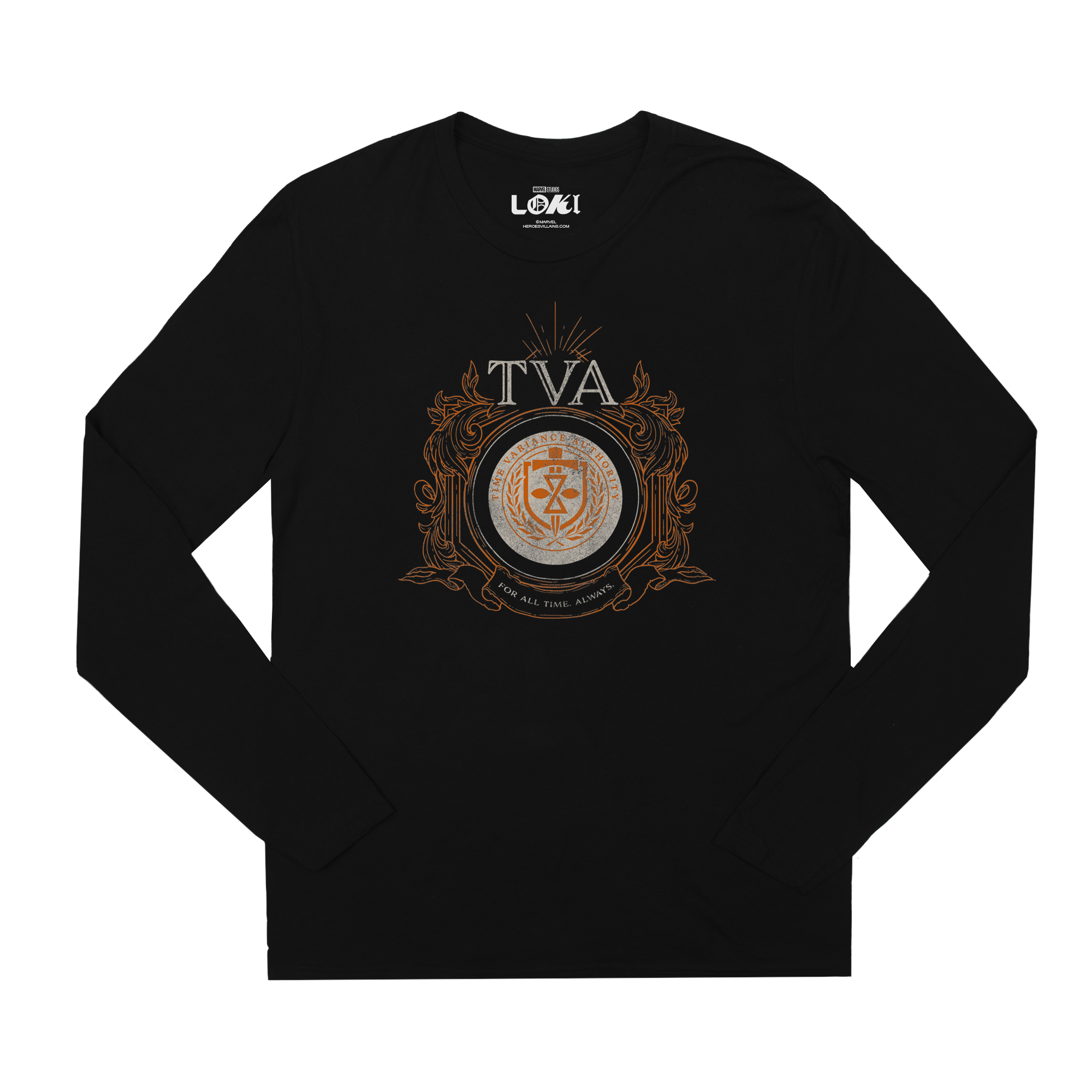 TVA Crest Black Long Sleeve