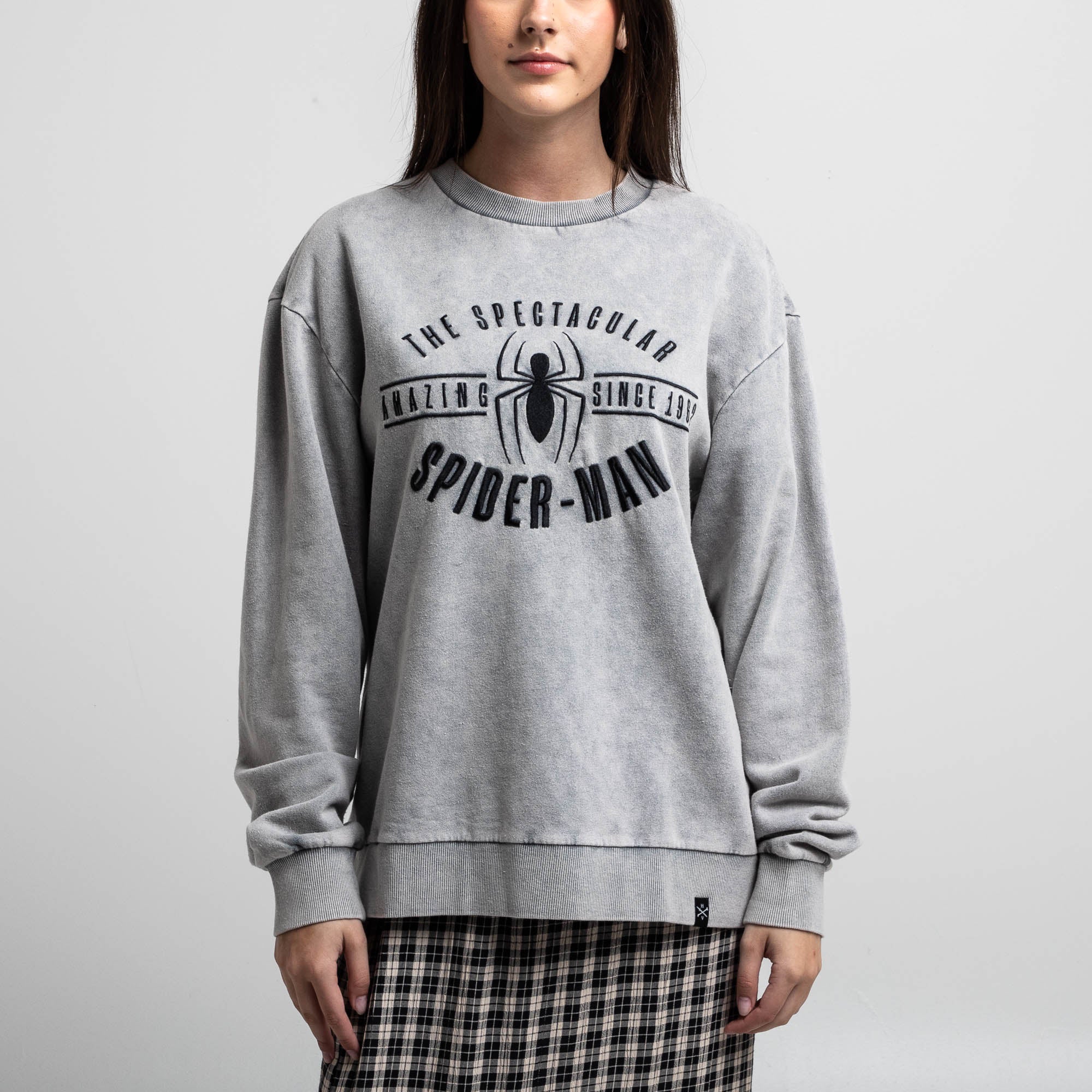 The Spectacular Spider-Man Gray Crew Sweatshirt