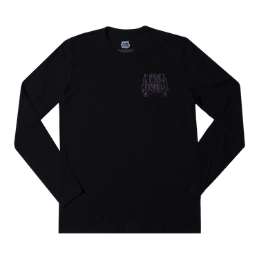 Perséphone parmi les arbres - T-shirt noir à manches longues