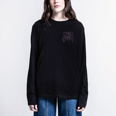 Persephone Among The Trees Black Long Sleeve - Heroes & Villains-Lore Olympus-Long Sleeve