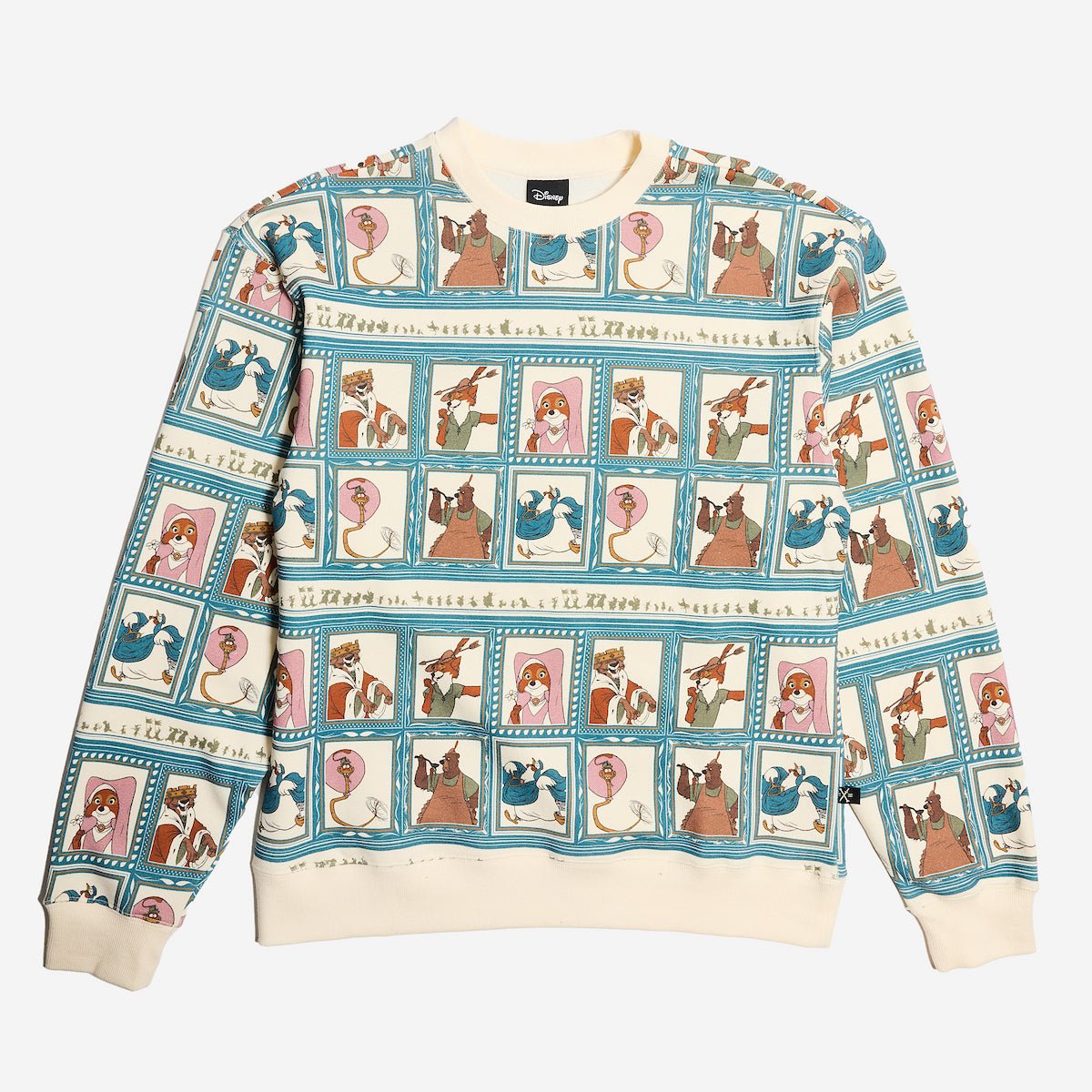 Robin Hood Character Mosaic Crewneck Sweatshirt