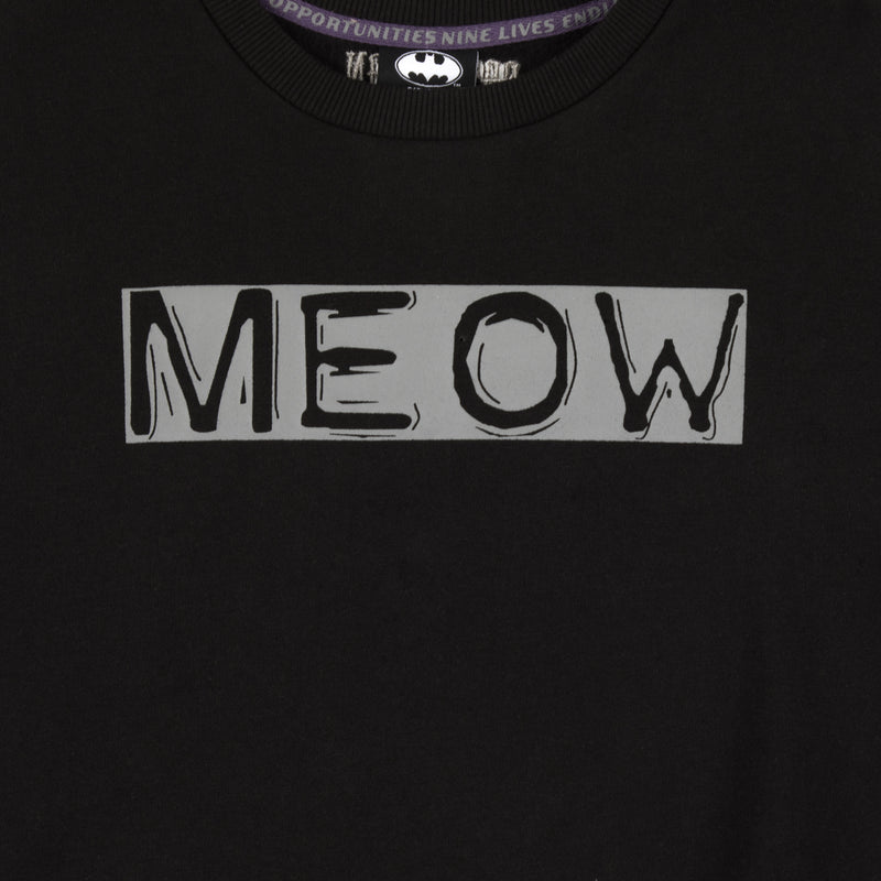 Catwoman Meow Front Tie Long Sleeve