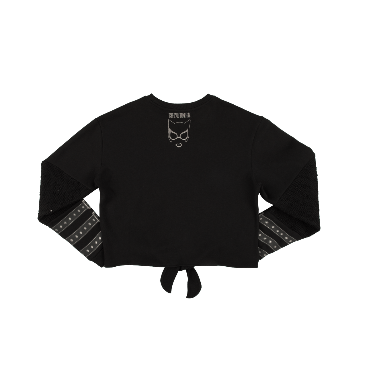 DC Comics Catwoman Meow Front Tie Long Sleeve | Official Apparel