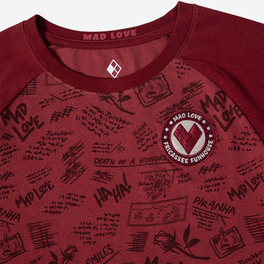 Mad Love Women's Raglan Tee - Heroes & Villains-DC Comics-Raglan