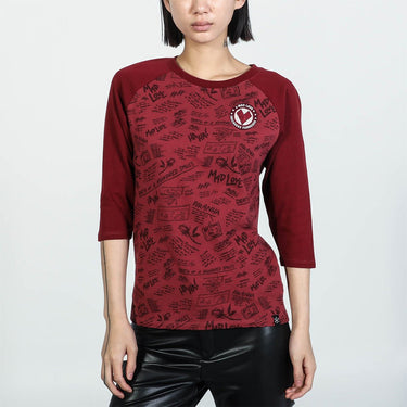 Mad Love Women's Raglan Tee - Heroes & Villains-DC Comics-Raglan