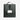 Black lunch bag with a black clip and a clear window with an empty name badge