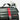 black star wars imperial themed lunch bag with red strap and cutlery inside on a white background