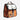 Star Wars Rebel Pilot Themed Lunch Bag. The Bag Features an Orange main container with a Beige flap using a 3 prong clip closure. The bag is facing the right.