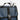 Marvel X-Men Themed Lunch Bag. The Bag Features a Navy Body with Black Trim. The Flap has a zipper compartment to hold cutlery.