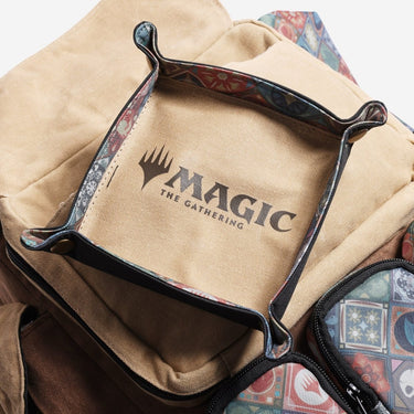 Beige dice tray with 'Magic: The Gathering' logo on a white background