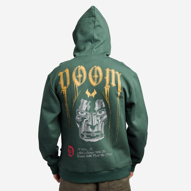 Doctor Doom Distressed Print Zip-Up Hoodie - Heroes & Villains-Marvel-Hoodie