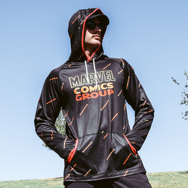 Marvel Comics Sublimated Print Performance Hoodie - Heroes & Villains-Marvel-Hoodie