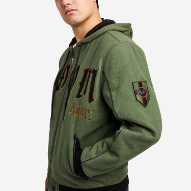 Doctor Doom Army Hooded Varsity Jacket - Heroes & Villains-Marvel-Varsity Jacket